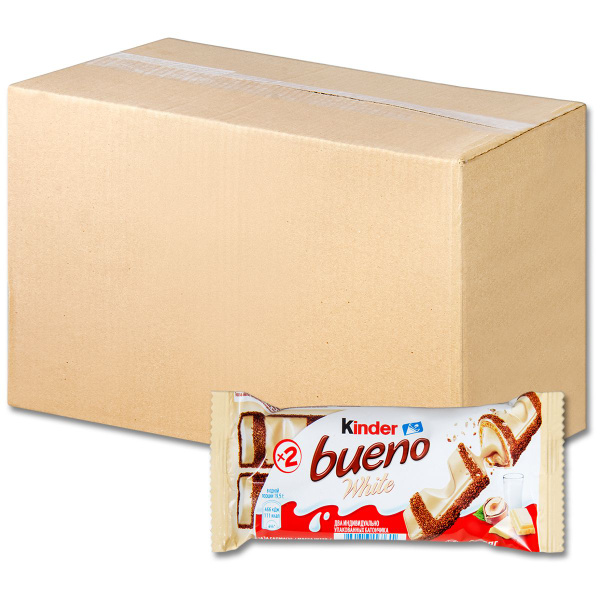 Характеристики Киндер Буэно вафельный батончик Kinder Bueno White вафли ...
