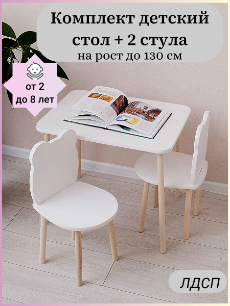 Hand Made Mebel Комплект детский стол + стул,60х45х52см - купить с ...
