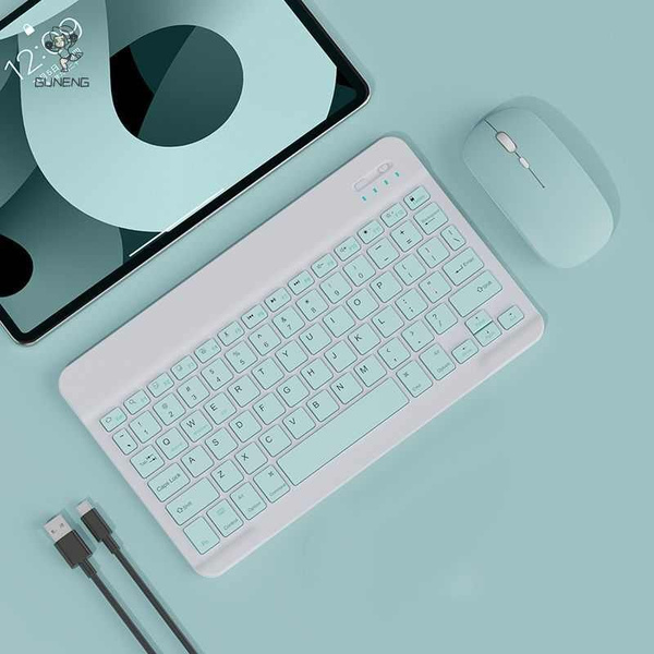 Беспроводная мини Bluetooth-клавиатура и мышь для Ipad realme xiaomi ...