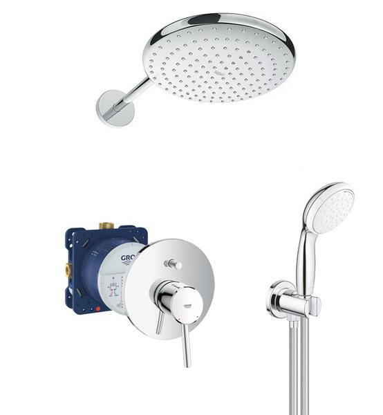 Душевая система Grohe Concetto 250 с тропическим душем купить на OZON ...