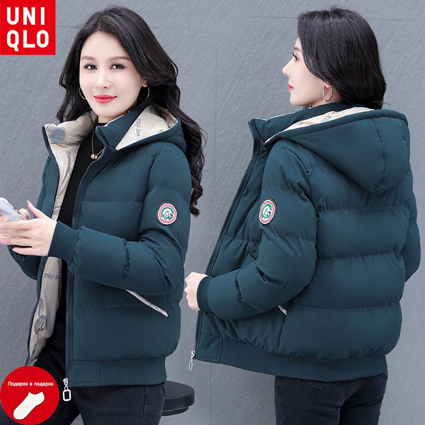 Пальто Uniqlo, Еврозима, размер 52, цвет синий, Стрейч-коттон - купить ...