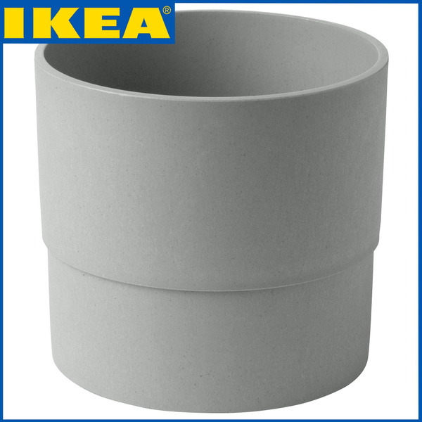 IKEA Горшок для цветов, серый, 15 см, 15 см х 17 см х 17 см, 1 шт ...