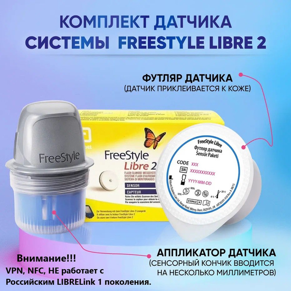 Система Flash мониторинга глюкозы FreeStyle Libre 2 - купить с ...