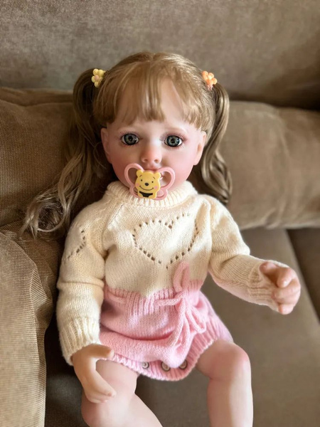 Кукла реборн силиконовая 55см Силикон для всего тела /девушка - купить ...