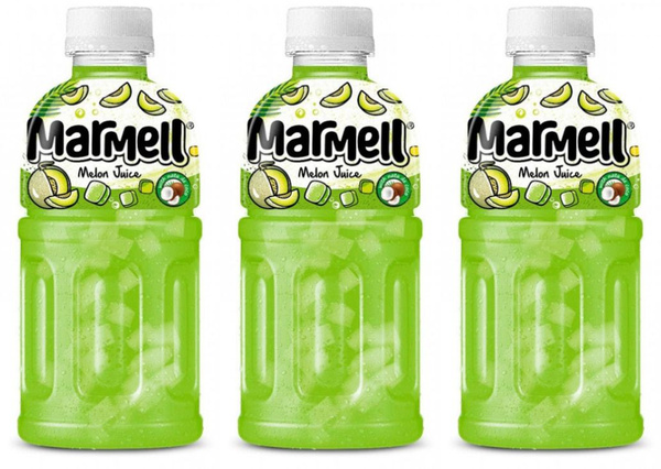 Marmell Напиток негазированный со вкусом дыни и кокосовым желе, 320 мл ...