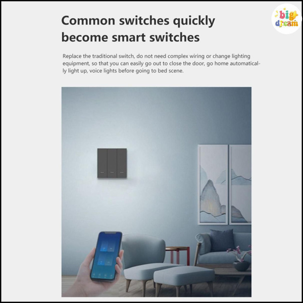 Умный переключатель Tuya Zigbee 220 В кнопочные выключатели света C-Big ...