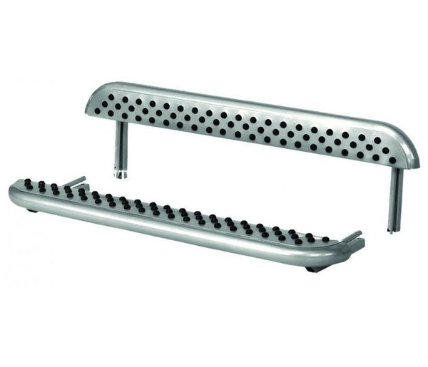 Пороги "Труба с проступью" с пластик. заглушкой, 21214 купить