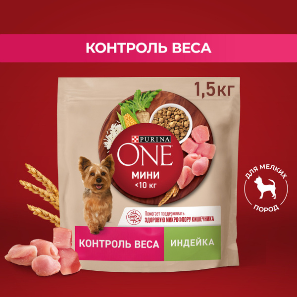 Сухой корм для собак Purina ONE МИНИ для мелких и карликовых пород при ...