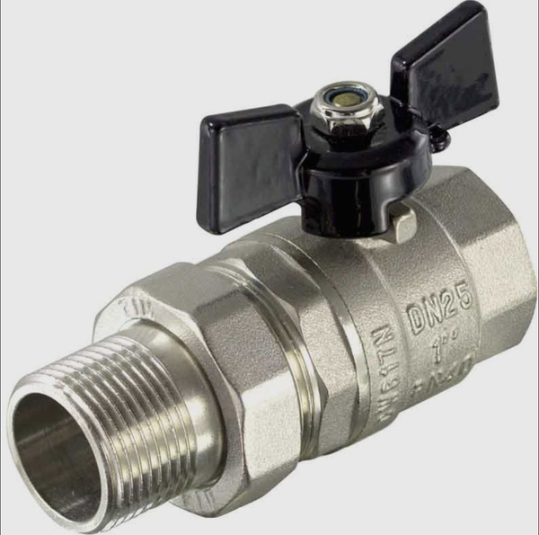 Кран шаровой никелированный ,американка, TIM, 1/2" Г/Ш,DE1231X - купить ...
