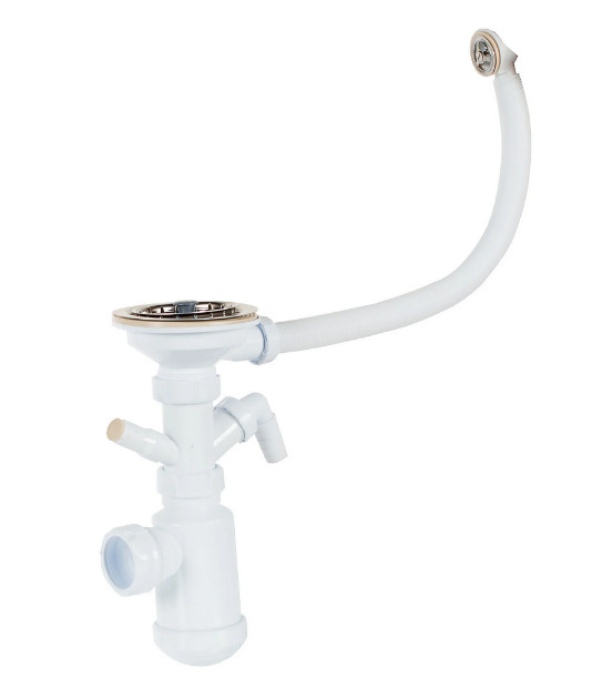 Вопросы и ответы о Сифон для кухонной мойки с переливом и регулируемым ...
