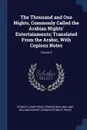 The Thousand and One Nights, Commonly Called the Arabian Nights' Entertainments; Translated From the Arabic, With Copious Notes; Volume 2 - Stanley Lane-Poole, Edward William Lane, William Harvey