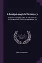 A Lenape-english Dictionary. From An Anonymous Ms. In The Archives Of The Moravian Church At Bethlehem, Pa - David Zeisberger