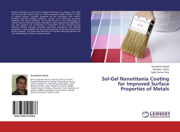 Обложка книги Sol-Gel Nanotitania Coating for Improved Surface Properties of Metals, Suryakanta Nayak,Banalata Sahoo and Tapan Kumar Rout