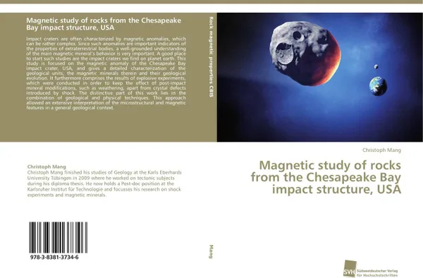 Обложка книги Magnetic study of rocks from the Chesapeake Bay impact structure, USA, Christoph Mang