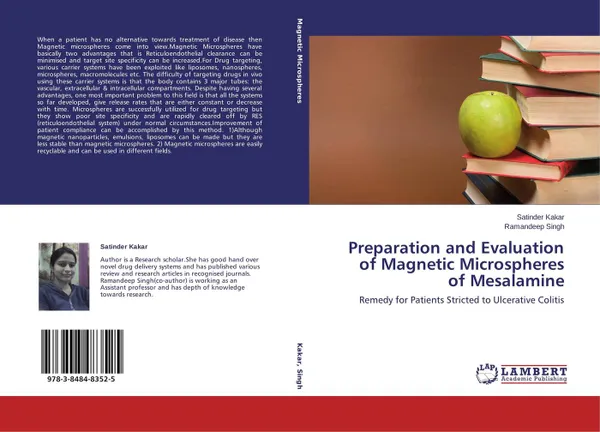 Обложка книги Preparation and Evaluation of Magnetic Microspheres of Mesalamine, Satinder Kakar and Ramandeep Singh
