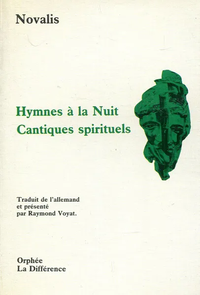 Обложка книги Hymnes a la nuit. Cantiques spirituels, Novalis