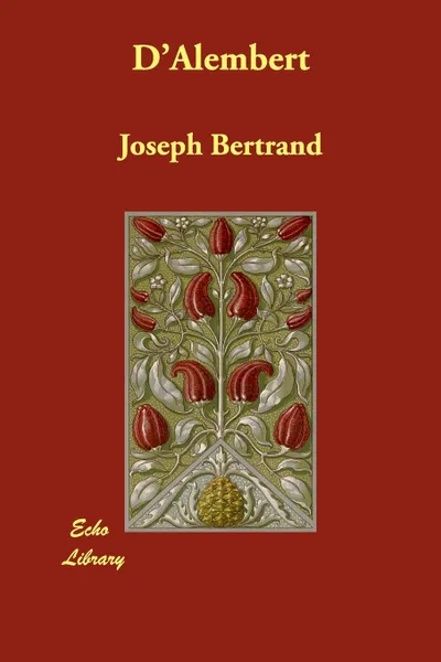 Обложка книги D'Alembert, Joseph Bertrand