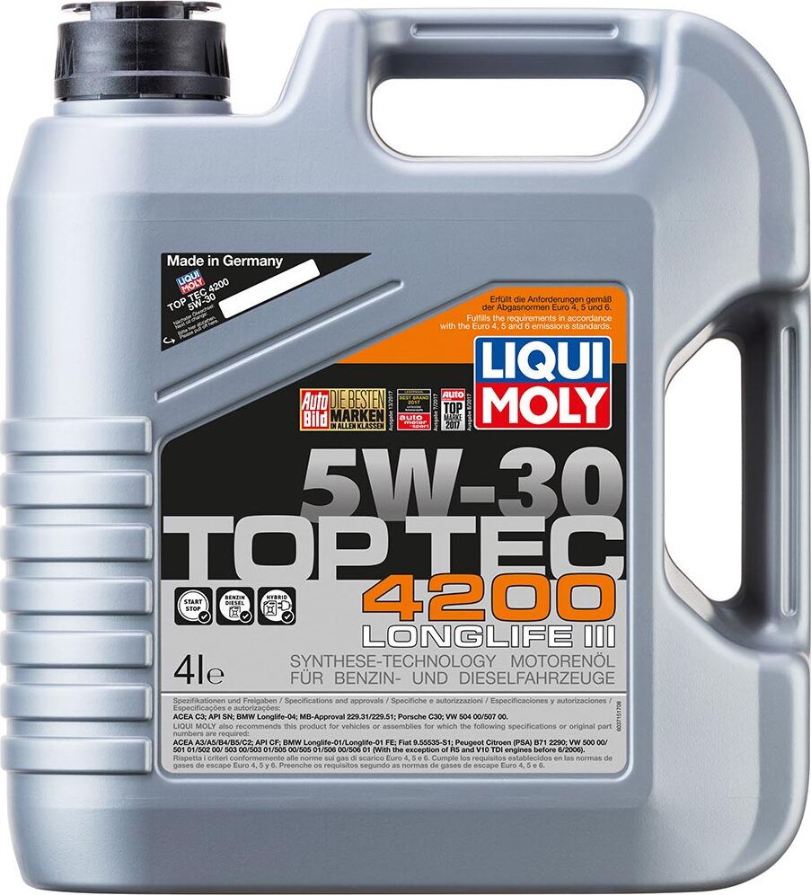 фото Масло моторное синт. Top Tec 4200 5W-30 (4л) Liqui moly