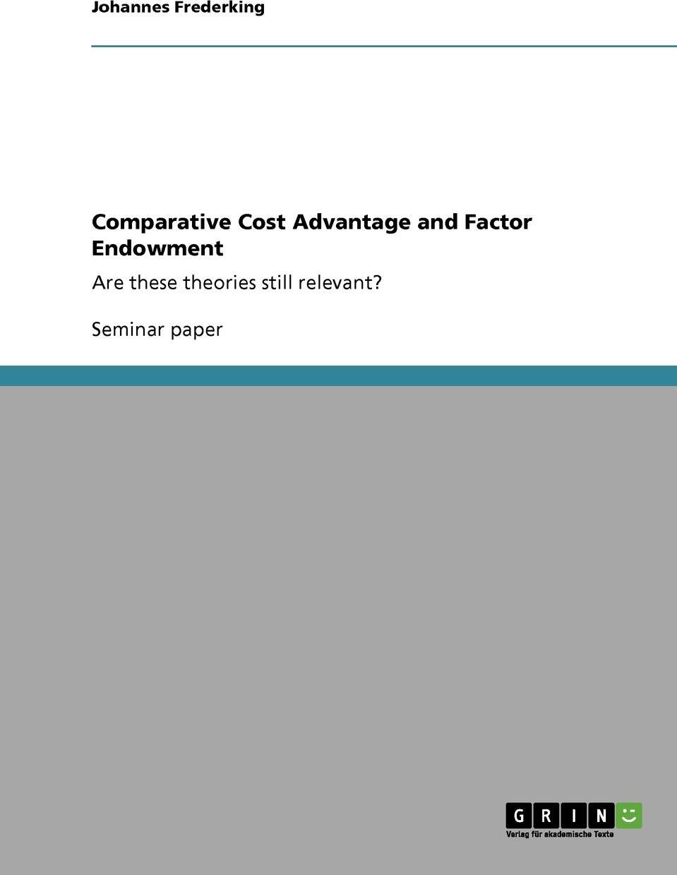 фото Comparative Cost Advantage and Factor Endowment