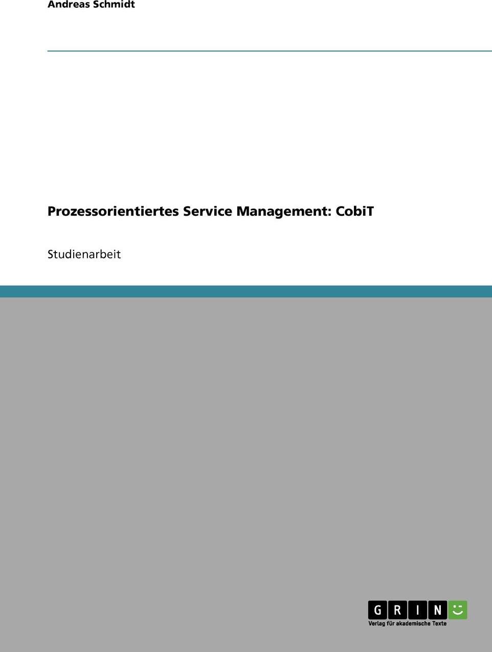 фото Prozessorientiertes Service Management. CobiT