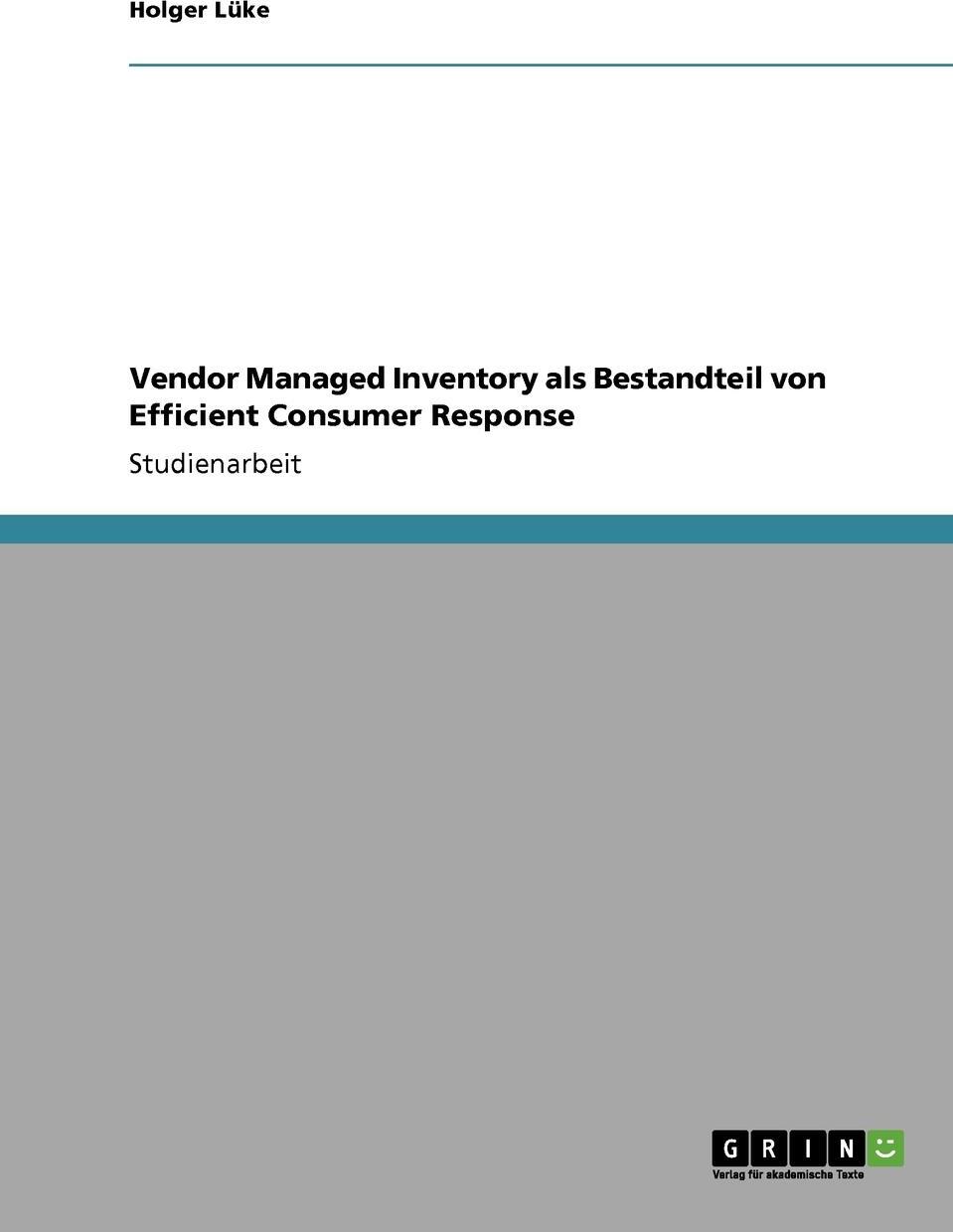 фото Vendor Managed Inventory als Bestandteil von Efficient Consumer Response