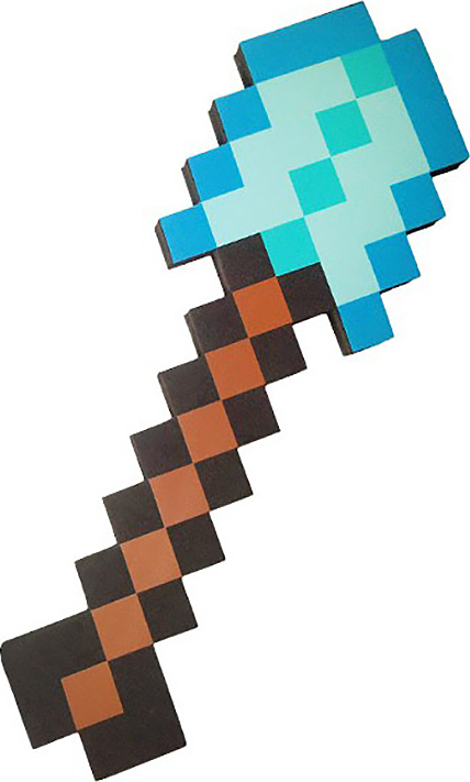 фото Лопата Алмазная пиксельная Minecraft (35 см) Нет бренда