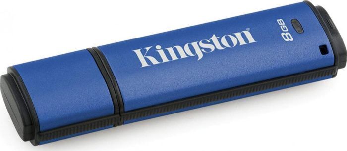 фото Флеш Диск Kingston 8Gb DataTraveler Vault Privacy 3.0 Datalocker Management Ready, <DTVP30DM/8GB> USB3.0 синий