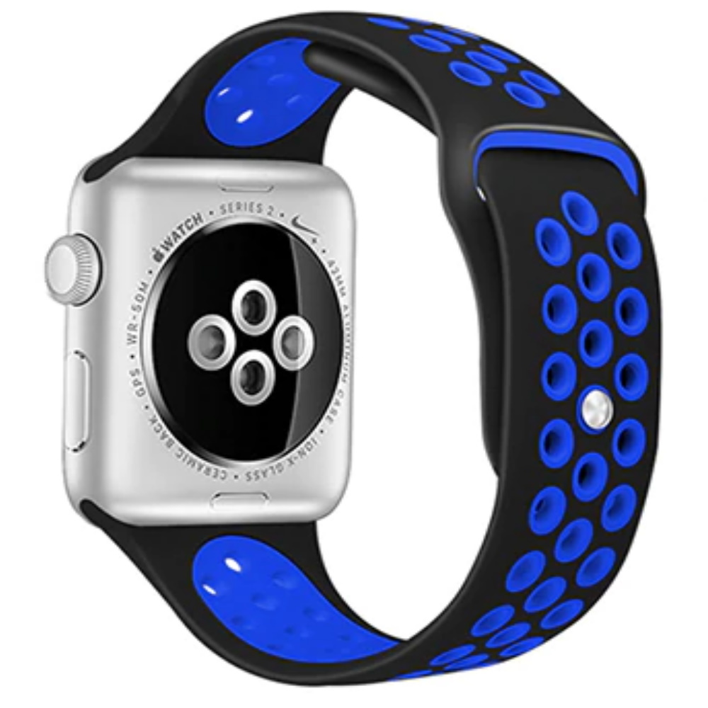 Voorca ремешок Nike Sport Band для Apple watch 42/44mm. Voorca ремешок nylon для Apple watch 42/44mm. Часы синяя восьмерка. Blue sport band
