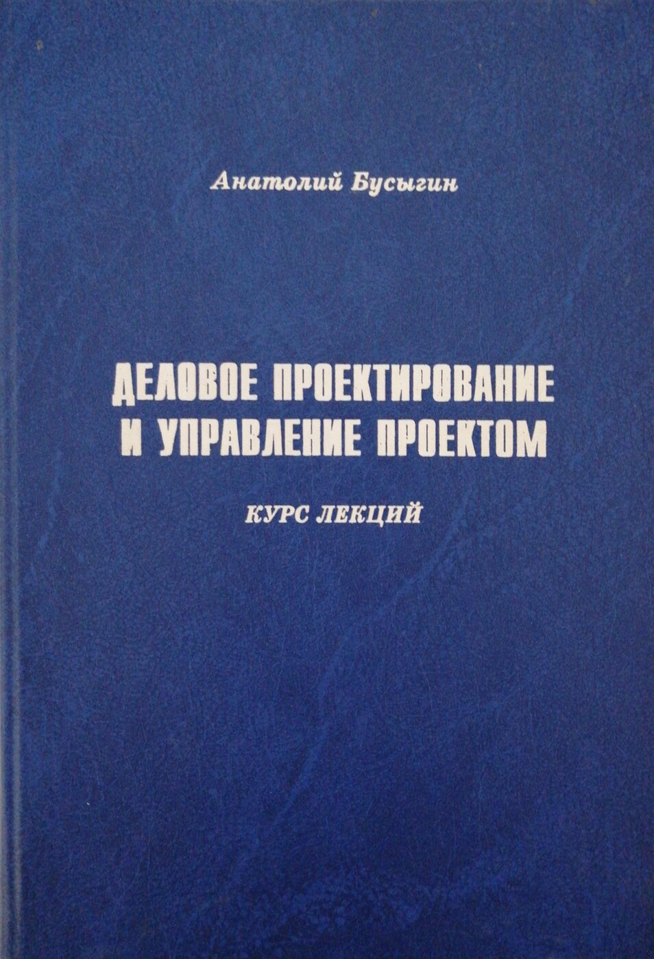 Курс лекций. Анатолий Бусыгин. Бизнес проектирование книги. Бусыгин 2003. Бусыгин Анатолий Вячеславович.