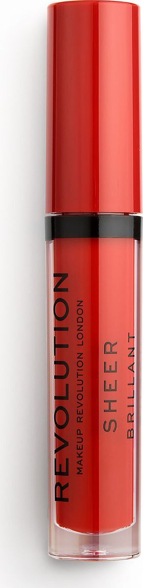 Makeup Revolution Блеск для губ Sheer Brilliant, Ruby 134, 3,5 г