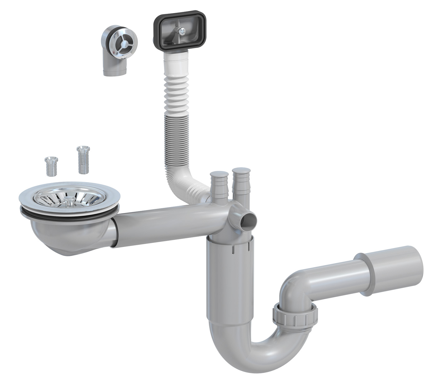 Характеристики Сифон телескопический-трансформер для кухонной мойки ...