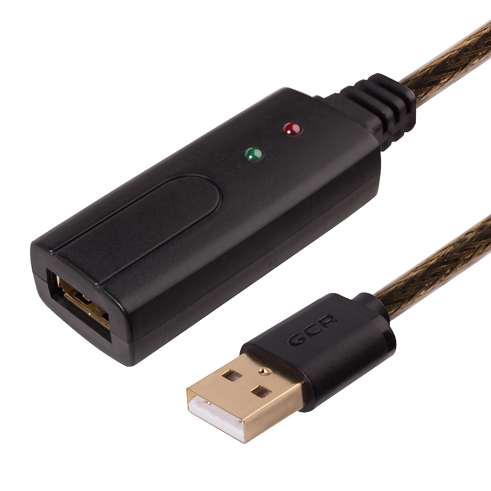 GCR кабель шнур удлинитель активный усилитель USB 2.0 AF для 3G4G LTE модем интернет web ноутбук Macbook 15 м