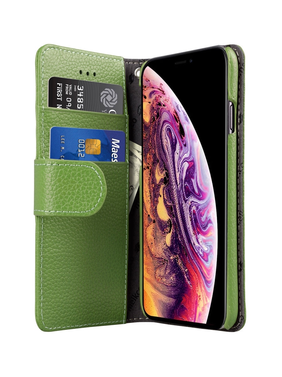 Кожаный чехол книжка Melkco для Apple iPhone 11 Pro - Wallet Book Type,  зеленый - купить с доставкой по выгодным ценам в интернет-магазине OZON  (519390500)