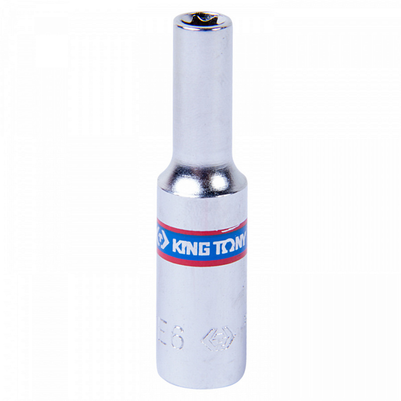 Головка торцевая TORX Е-стандарт 1/4", E6, 50 мм KING TONY 227506M