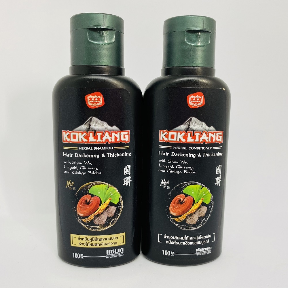 Кондиционер для темных волос conditioner hair darkening thickening kokliang