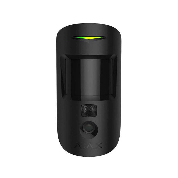 Ajax MotionCam 10308.23.BL1 (black), беспроводной датчик движения с фотокамерой