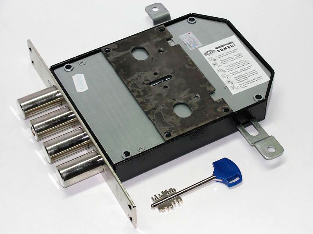 Замок врезной Эльбор Сапфир 1.09.06 для металлических дверей - купить по низкой 