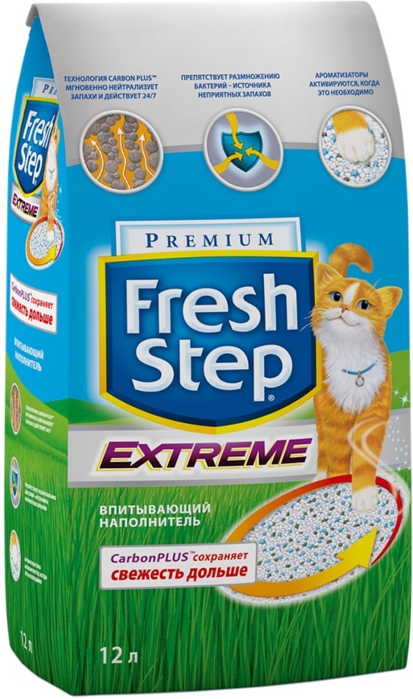 Наполнитель для кошачьего туалета Fresh Step Extreme, впитывающий, 12 л - изображение