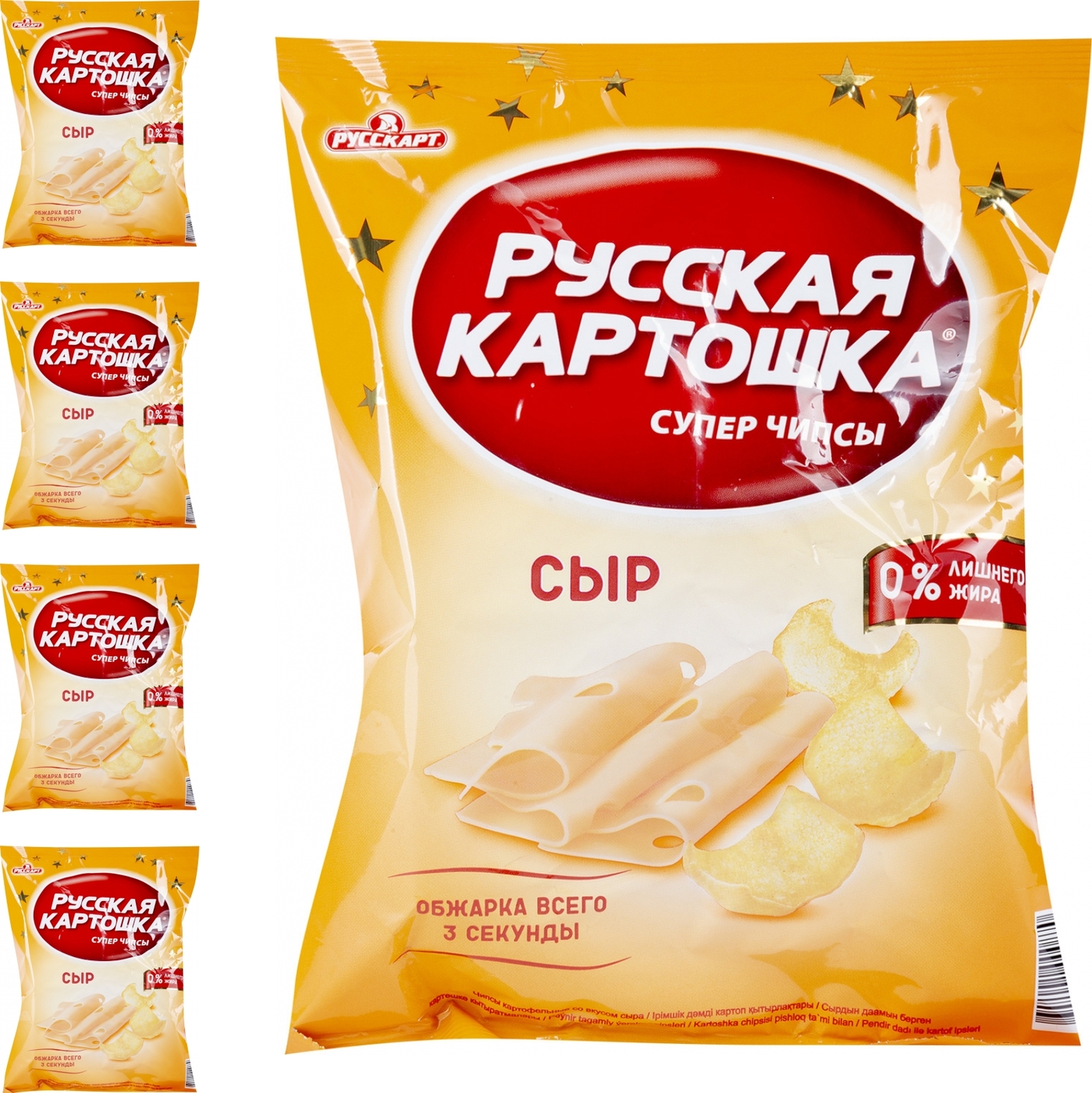 Чипсы Русская Картошка Сыр 50 г (комплект из 4 шт) — купить в интернет ...