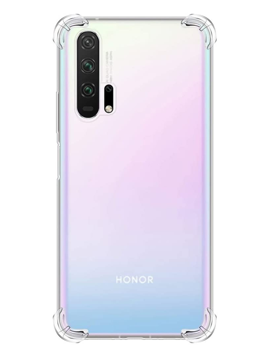 Силиконовый прозрачный чехол Armor для Huawei Honor 20 и Huawei Nova 5T / Защитный противоударный чехол Армор на Хуавей Хонор 20 и Хуавей Нова 5Т с усиленными углами