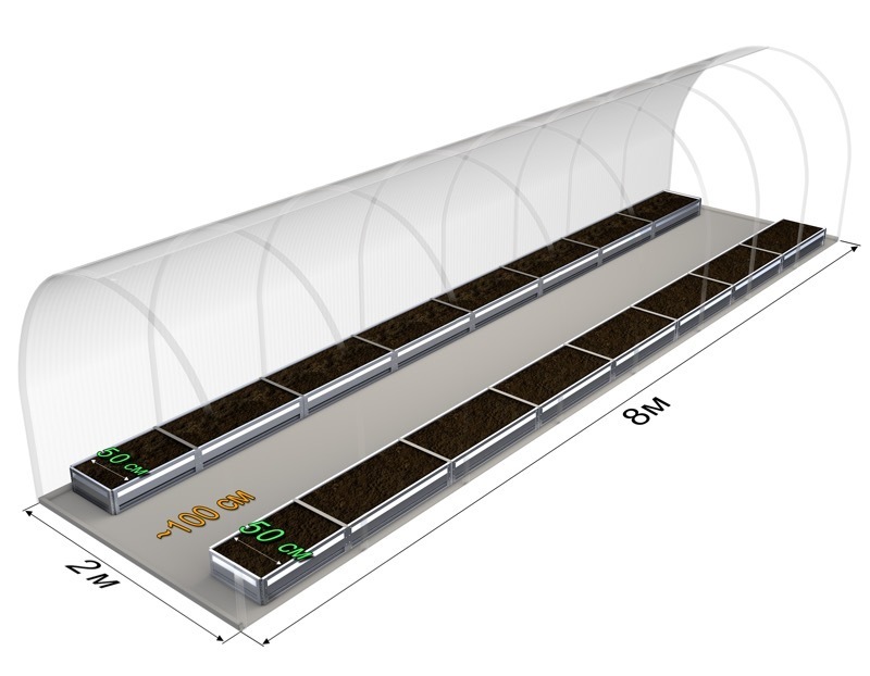 Набор Грядок Для Теплицы 3х6 Купить