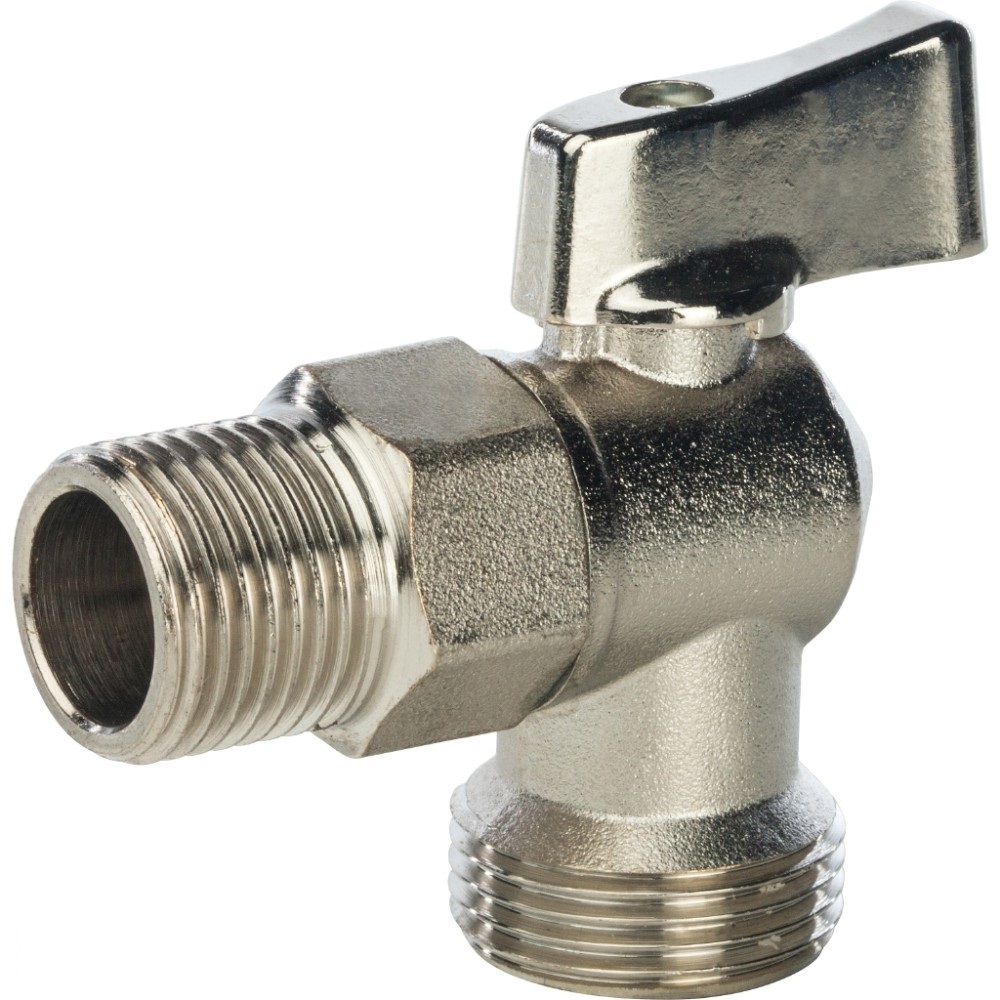 Кран шаровый угловой для стиральных машин Stout 1/2 на 3/4 - купить по ...