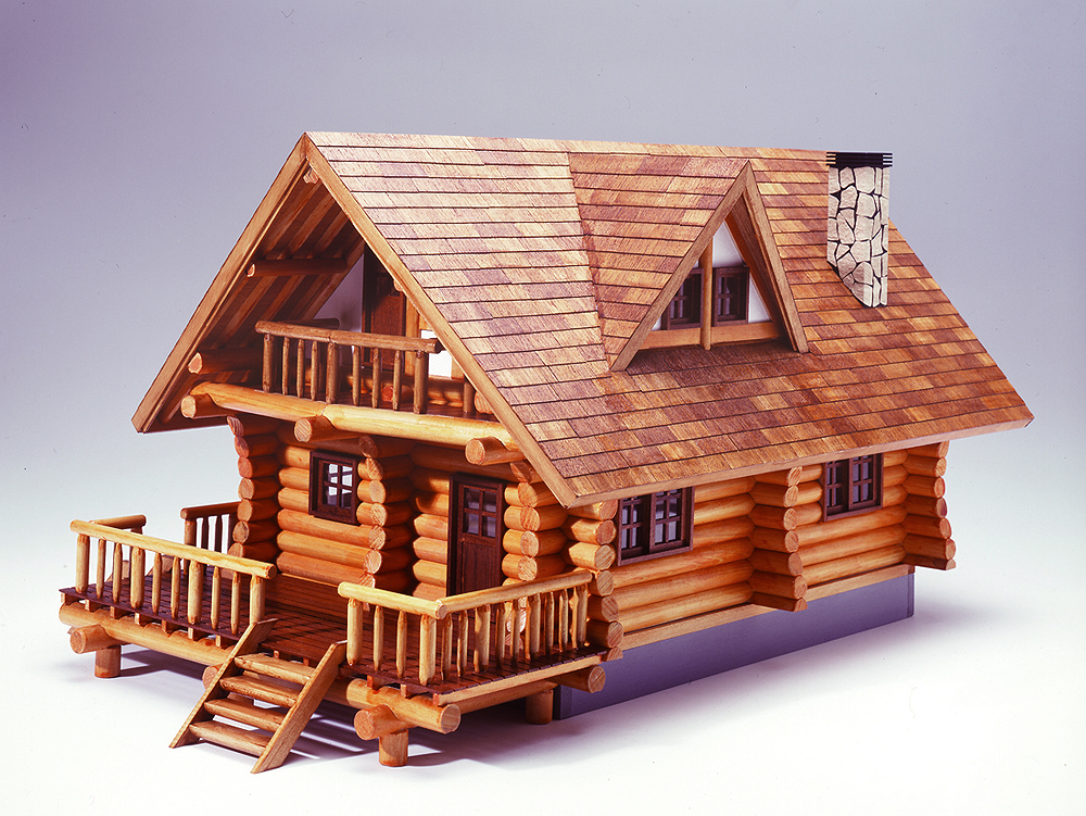 Деревянный домик. Модель домика из дерева. Конструктор дом из бревен. Макет деревянного дома. Сборные модели домов