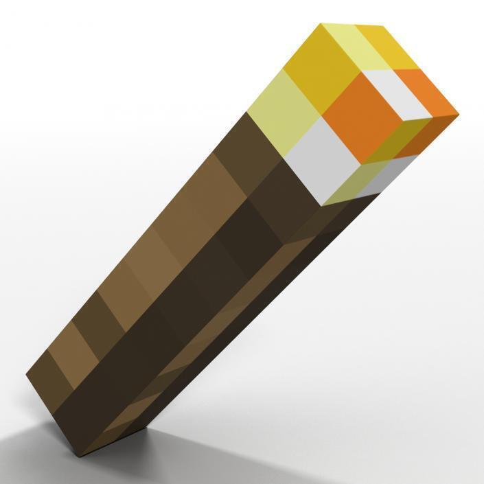Пиксельный Факел Майнкрафт (Minecraft) 29 см - купить в интернет-магазине O...
