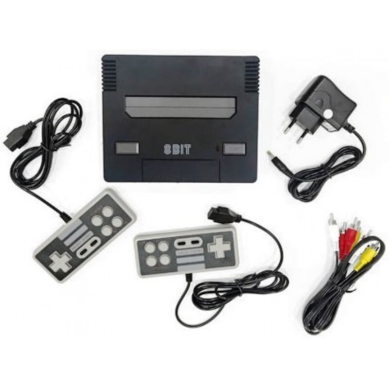 Игровая приставка 8bit NES Черная + 440 встроенных игр — купить в ...