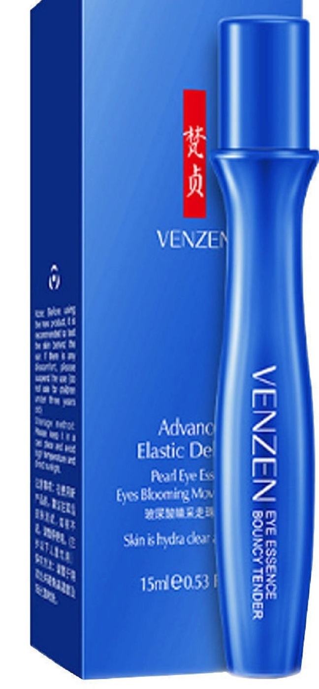 Эссенции для глаз. Эссенция-роллер для глаз Venzen Advanced Elastic delicate Pearl Eye Essence. Сыворотка-роллер для век Venzen. Эссенция-роллер для глаз с кофеином Venzen Advanced Elastic delicate. Venzen роликовый аппликатор с гиалуроновой кислотой, 15мл.