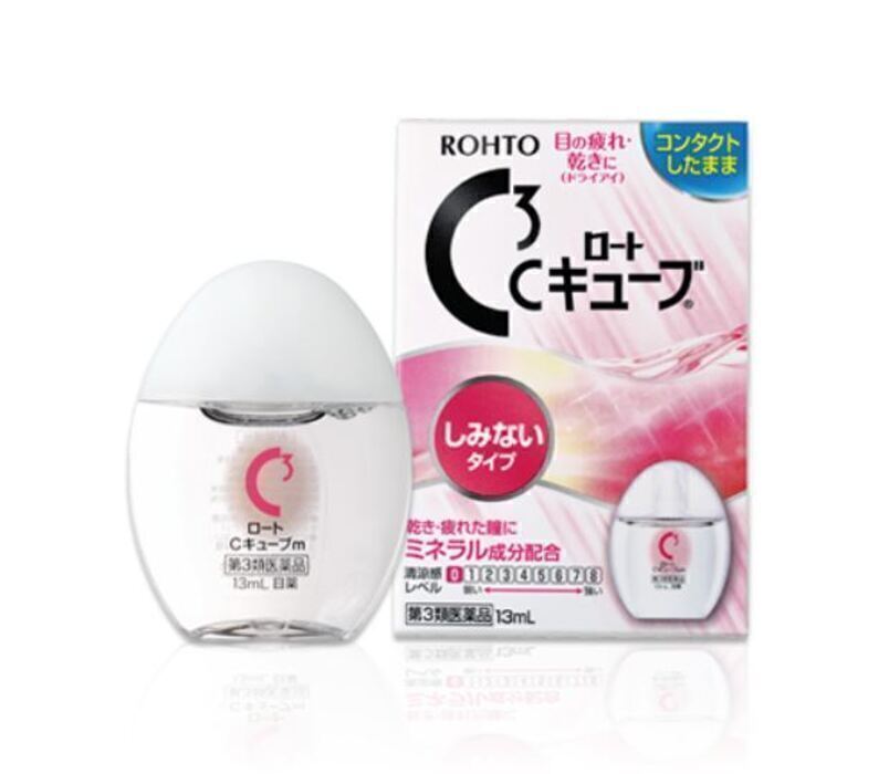 ROHTO Мягкие капли для чувствительных глаз Rohto C3 при ношении любых ...