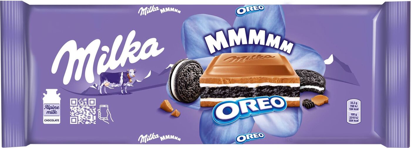 Молочный шоколад Milka, с молочной начинкой, со вкусом ванили и ...