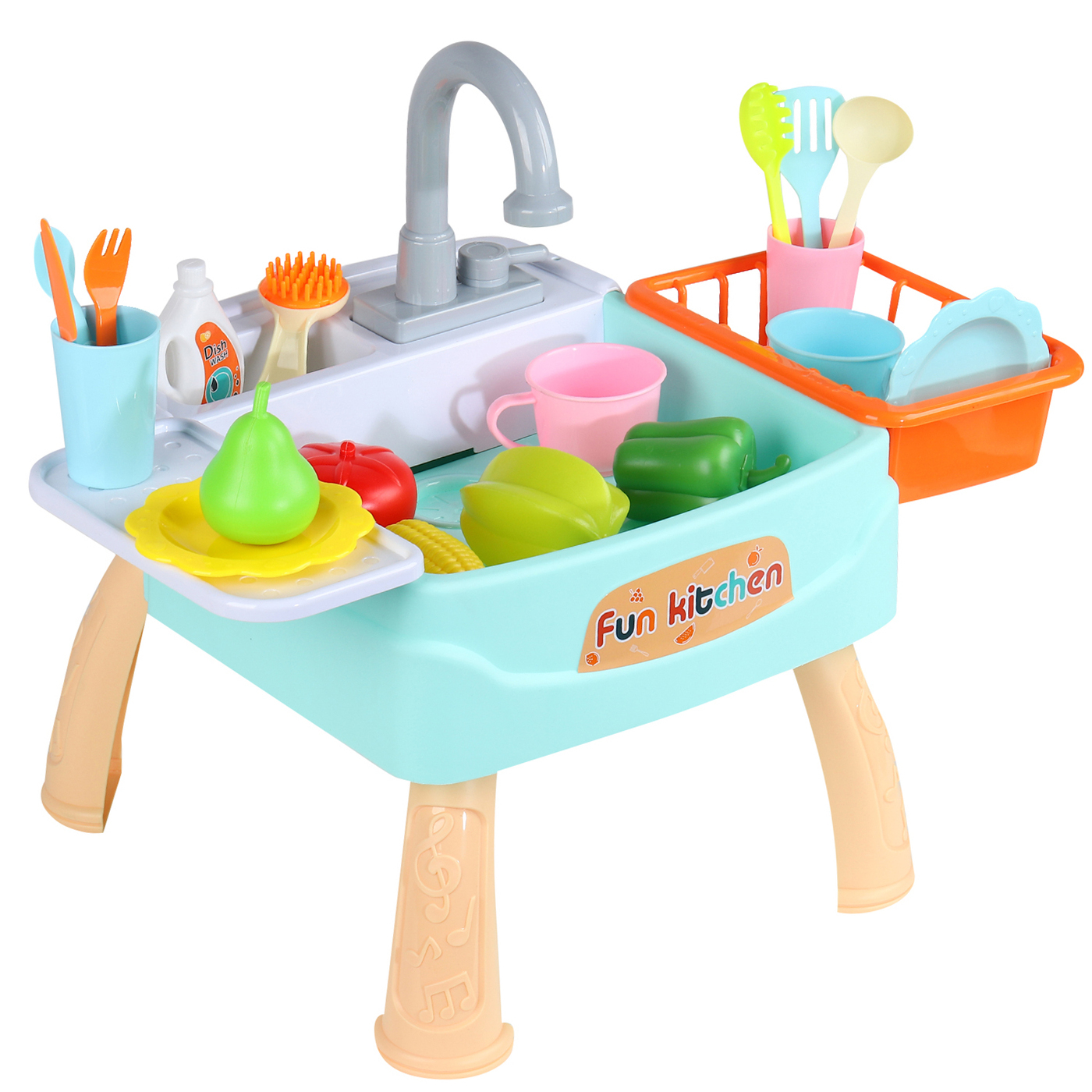 Характеристики Кухня детская игровая, раковина игрушечная с водой ...