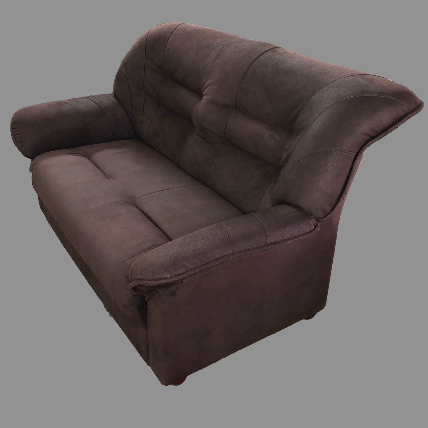 Прямой диван диван Честер, механизм нераскладной, 132х70х86 см оранжевый.